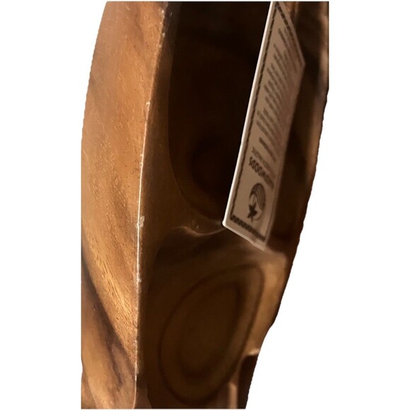 Hawaii Hardwoods of the South Pacific - Hand Carved Pineapple Tray Dish Bowl - Picture 12 of 16